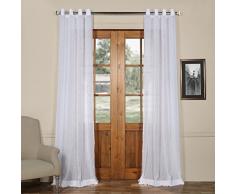halben Preis Drapes shch-ss07161–120-gr Tülle massiv aus Leinen Sheer Gardine, Aspen weiß, 50 x 120