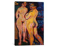 iCanvasART 1 Stück Nudes stehend von A Herd Leinwanddruck von Ernst Ludwig, 0.75 x 8 x 12-Inch