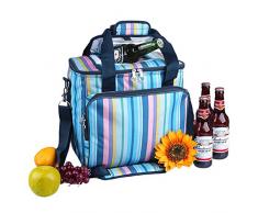 Yodo (klappbar Soft Kühltasche 18L/25L – Isolierte bis zu 4–6 Stunden, geräumige für Familie Reunion, Party, Strand, Picknicks, sportlichen Musik Ereignissen, täglichen Mahlzeiten zu arbeiten Navy-25L