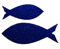 Petras Bastel News Streudeko, Fliz, blau, 18 x 12 x 5 cm