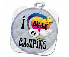 3dRose Topflappen, weiß, 20,3 x 20,3 cm