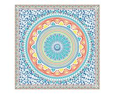 Orian Strandtuch, Mikrofaser, Mandala, extragroß, 150 x 150 cm, Mehrfarbig