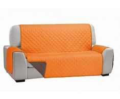 Cardenal Textil Sofabezug Dual Cover, Orange Braun, 2 Sitzplätze