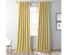 halben Preis Drapes boch-kc16075–84 Abstrakt Verdunkelungsvorhang, Misted gelb, 50 x 84