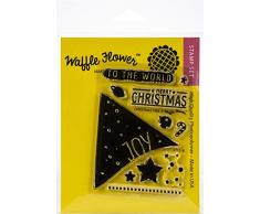 Waffle Flower Crafts 271218 Transparente Stempel, Weihnachtsbaum, 3 x 10 cm, Einheitsgröße