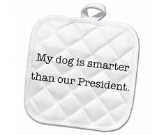 3dRose Topflappen, weiß, 20,3 x 20,3 cm