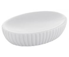 Gedy Marika Seifenschale, Keramik, weiß, 8,3x12x3