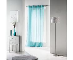 Douceur d‘Intérieur Ösenvorhang, Polyester, 140 x 240 cm, Keramik, türkis, 140x1x240 cm