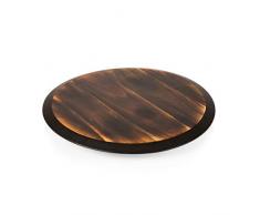 Toscana – a Picknic Time Brand Lazy Susan Serviertablett aus Akazienholz, 45,7 cm
