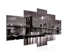 Bilder New York City Wandbild Vlies - Leinwand Bild XXL Format Wandbilder Wohnung Deko Kunstdrucke - MADE IN GERMANY - Fertig zum Aufhängen 606753c