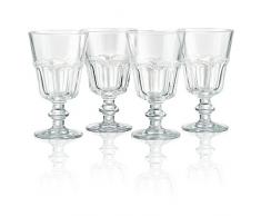 Artland Pearl Ridge Wein Kelche, klar, Set 4