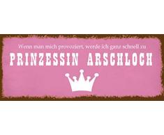 Schatzmix Blechschild, Blech, Mehrfarbig, 27x10 cm