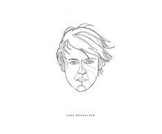 Komar Wandbild Star Wars Classic Force Faces Luke | Kinderzimmer, Jugendzimmer, Dekoration, Kunstdruck | ohne Rahmen | WB102-50x70 | Größe: 50 x 70 cm (Breite x Höhe)