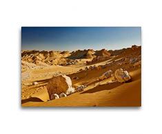 Premium Textil-Leinwand 75 x 50 cm Quer-Format Wuestenlandschaft an der alten Karawanenstrasse nahe der Oase Dachla, Libysche Wueste, Aegypten, Afrika | Wandbild, HD-Bild auf Keilrahmen, Fertigbild auf hochwertigem Vlies, Leinwanddruck