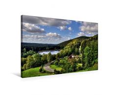 Calvendo Premium Textil-Leinwand 75 cm x 50 cm quer, An der SÃ¶setalsperre | Wandbild, Bild auf Keilrahmen, Fertigbild auf echter Leinwand, Leinwanddruck Menschen Menschen