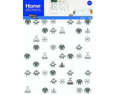 Milchglas Fenstersticker Sichtschutz 8 versch. Motive, Modell:Space Invaders