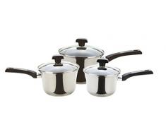 Prestige Durasteel Stielkasserolle, Edelstahl, Silber, Edelstahl, Silber, 3-Piece