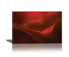 Eurographics Red Valley Gemälde für Heimdekoration, gerahmt, 61 x 91,4 cm, Beige, Grün, Lila, Elfenbein