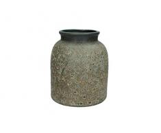 Vase - Keramik - Braun - 16,3x16,3x19cm