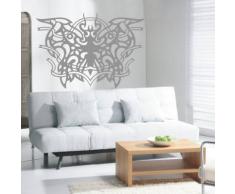 INDIGOS 4052166194105 Wandtattoo w974 Tribal Schmetterling Wandaufkleber, 96 x 67 cm, braun