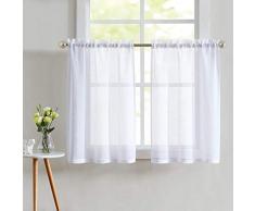 Fragrantex Leinenvorhang Japanisch 56 x 24 weiß