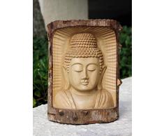 G6 Collection Holz handgefertigt Buddha-Büste aus Krokodil Holz Home Decor Statue Skulptur