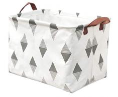 BOOHIT Rechteckiger Aufbewahrungskorb, Kinderzimmer-Korb aus Segeltuch, Stoff-Aufbewahrung, Organizer, Wasserdichte Aufbewahrungsbox, Wäschekorb für Kinderzimmer, Spielzimmer, Regale, Spielzeugkorb, Geschenkkorb Dreiecksschatten