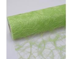 Deko AS GmbH Sizoweb Tischband hellgrün 60 cm Rolle 25 Meter 64 007-R