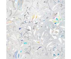 Jahoot Sichtschutz Fensterfolie 3D Tulpen 17.7x78.7 Inches 3D Tulips