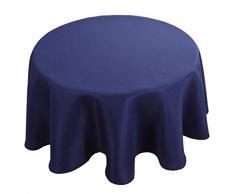 Biscaynebay Stoff-Tischdecken, wasserabweisend, auslaufsicher, für Esszimmer, Küche, Hochzeit und Partys 60 R navy