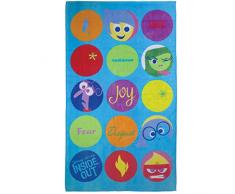 Disney Inside Out Badetuch, Blau, 70 x 120