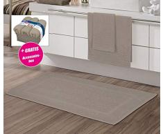 Kleine Wolke Trio Frottier-Set, Baumwolle, Basalt, 4-teilig