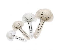 Pacific Giftware liebenswerten Elefanten Keramik Messlöffel Set of 4 Creative Funktionelle Küche Decor