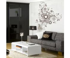 INDIGOS 4052166138666 Wandtattoo w634 eine sehr schöne Blume Wandaufkleber 120 x 111 cm, braun