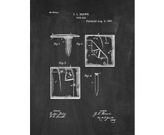 Baseballtasche Patent Print M10912 13 x 19 Kreidetafel