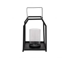 Foreside Home and Garden Laterne, klein, Schwarz