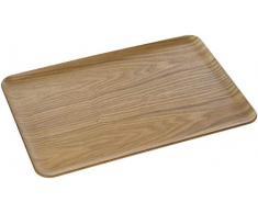 Ein domo pv-liv-1195 Point-Virgule Rechteckiges Serviertablett Farbe 39 x 27 cm, Holz, braun
