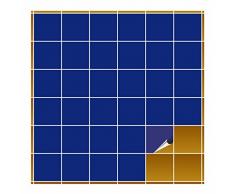FoLIESEN Fliesenaufkleber fÃ¼r Bad und KÃ¼che - 10x10 cm - kÃ¶nigsblau matt - 400 Fliesensticker fÃ¼r Wandfliesen