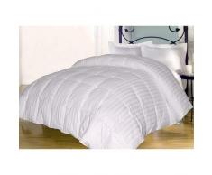 Daunendecke, Baumwolle, Fadenzahl 350, Damast Full/Queen weiß