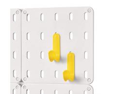 iDesign Stecktafel, BPA-frei, Kunststoff, modular, zum Aufhängen Hakenset 4.88 x 2.67 x 1.25 gelb