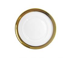 chargeit von Jay 1875002 GD Belmont Platzteller, Glas, Gold