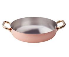 Pentole Agnelli Pfanne mit 2 Griffen von Kupfer verzinnt 45 cm