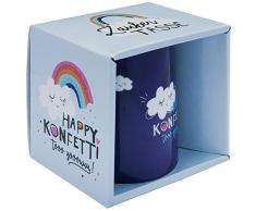 Die Geschenkewelt Happy Life 46406 Zaubertasse Regenbogen, Farbwechsel Motivdruck, Porzellan, 35 cl Tasse