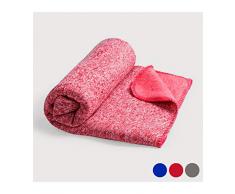 BigBuy Home 145217 Fleecedecke (130 x 160 cm) Mediano beige