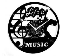 Instant Karma Clocks Vinyl Wanduhr LP 33 dreht Disc Deejay Life is Music, Vintage, handgefertigt