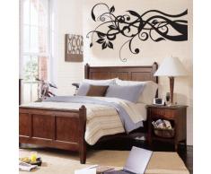 INDIGOS WG20317-35 Wandtattoo w317 Rose Tulpe Blatt Ranke Baum Pflanze Gewirr Filigran Wandaufkleber 96 x 55 cm, orange