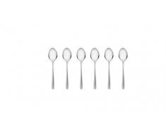 Gerlach Kaffeelöffel Glänzend Muza, Edelstahl, Silber, 20 x 15 x 2.5 cm, 6-Einheiten