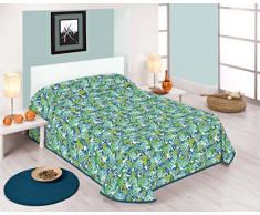 Sabanalia Tagesdecke Fina dekorativ Cama 105-200 x 280 cm blau