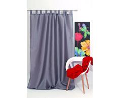 Mendola Home Textiles Schlaufenschal, Grau, 140 x 245 cm