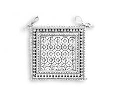 Soleil docre Lima Stuhlkissen, Baumwolle, Weiß, 40 x 40 x 5 cm